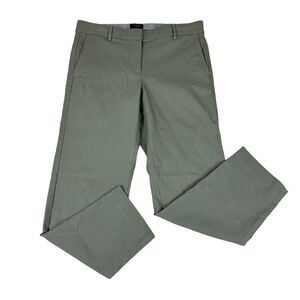 J. Jill Wearever Refined Woven Trousers Womens 6 Petite Olive Green Excellent